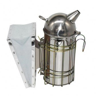 Afumator din inox mediu cu capac rotund